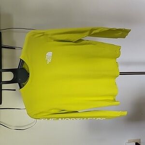 Men's The North Face Longsleeve T-shirt, Neon Yellow/Green, Size M